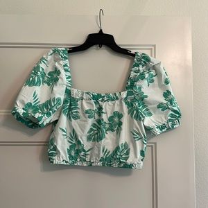 American Eagle Ruffle Top
